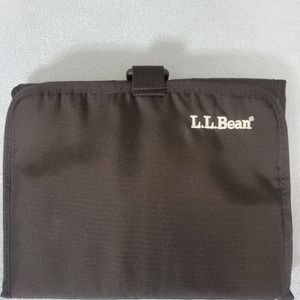 LL BEAN Organizer Travel Toiletry Bag Black 9x7 when‎ Closed